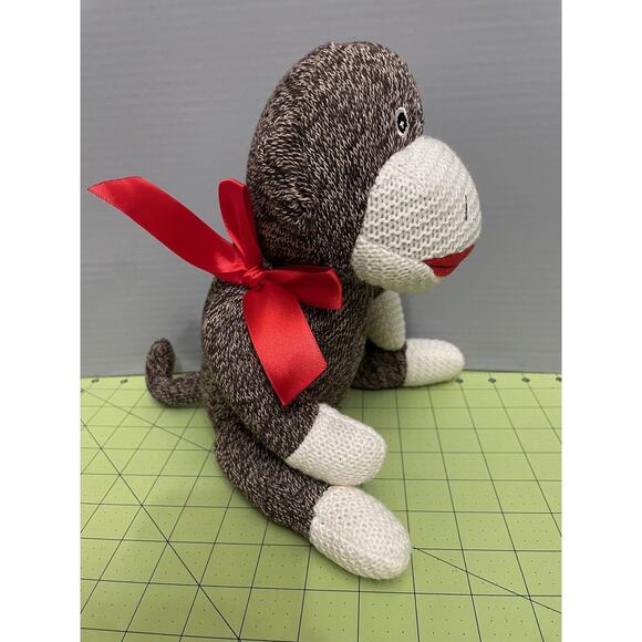 Progressive Plush Sock Monkey 10” James Patrick Plush Stuffed Animal #290890 - Picture 4 of 6